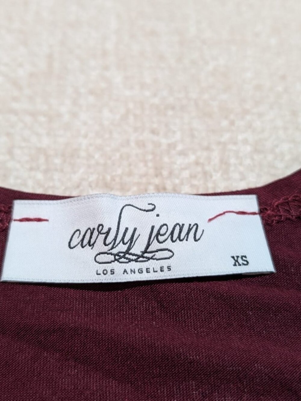 Curvy Jean Burgundy Longline Cardigan XS - Picture 5 of 7